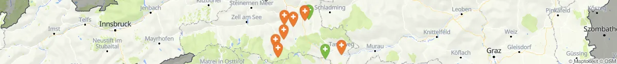 Kartenansicht für Apotheken-Notdienste in der Nähe von Muhr (Tamsweg, Salzburg)